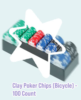 Clay filled poker chips