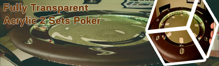 Custom poker table with shuffler