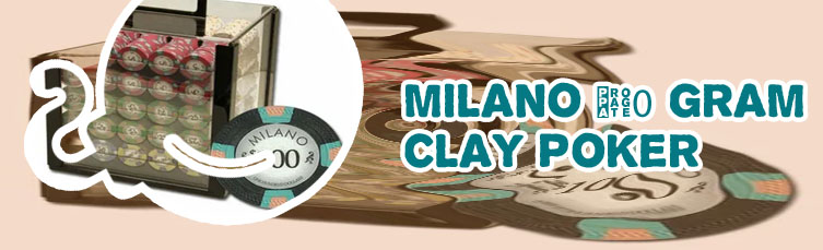 Milano clay poker chips
