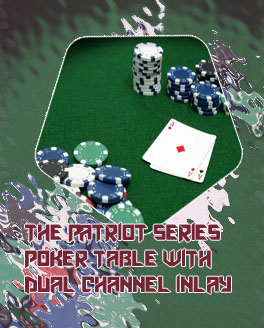 Poker table blue